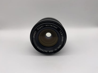 Porst 28mm 1:2.8 Objektiv  Super-Weitwinkel auto H Kamera Camera Lens (M42)