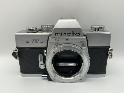 Minolta SRT 101 35mm Spiegelreflexkamera SLR analog  (Minolta MD) !Beli defekt!