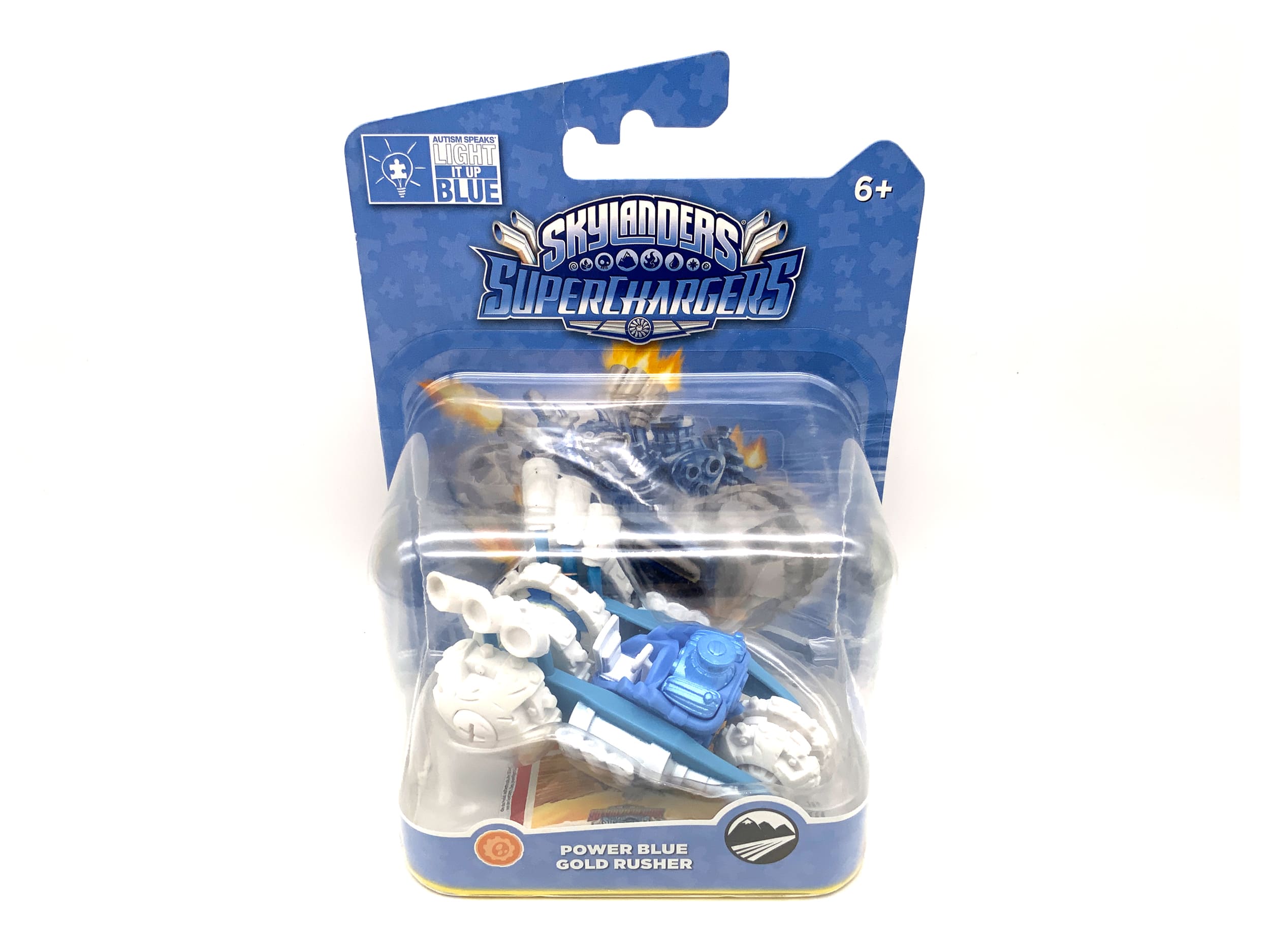 Skylanders Superchargers Figur Power Blue Gold Rusher in OVP