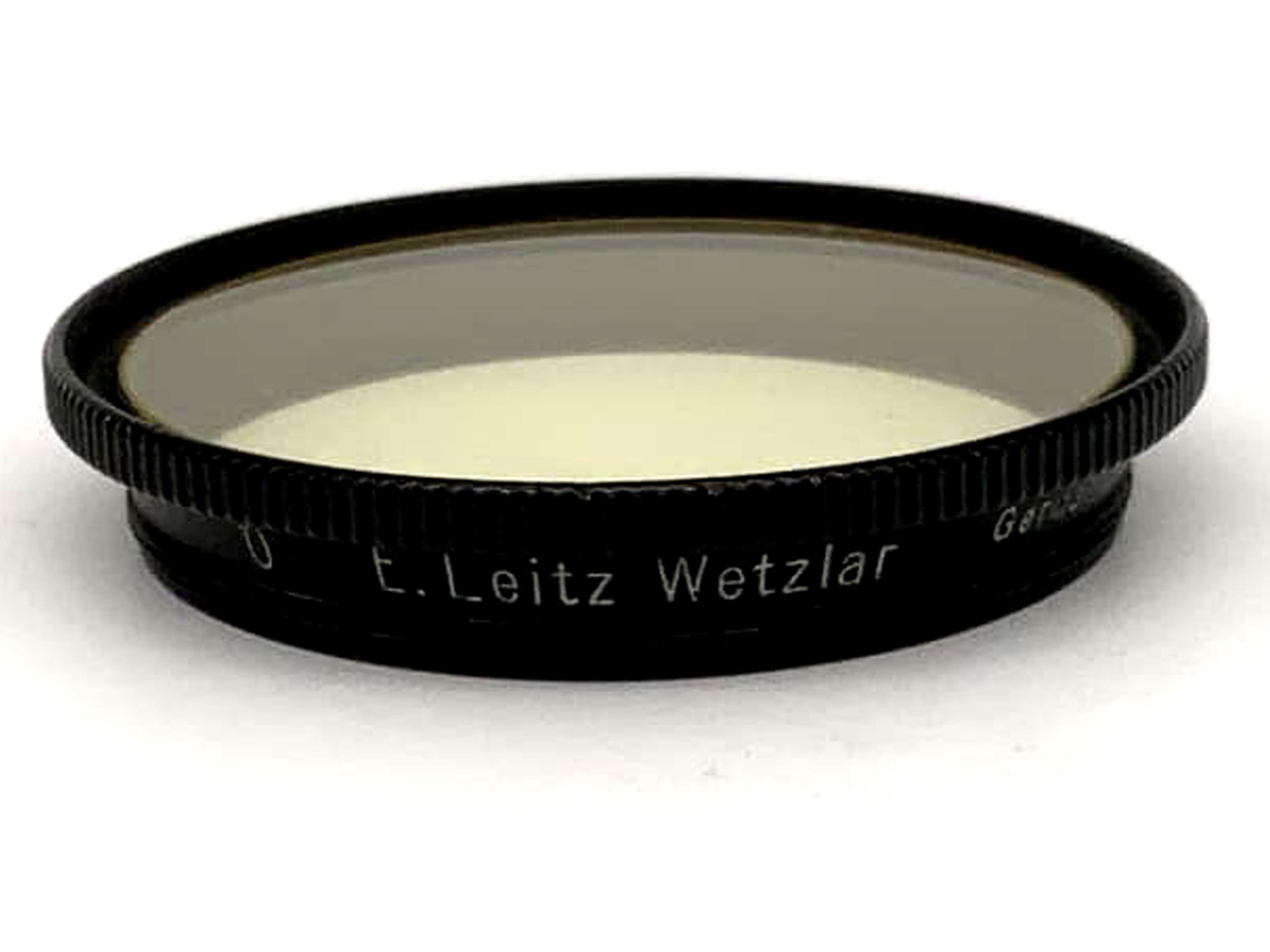 Filtre couleur Leica Leitz 0 E.Leitz Wetzlar Filtre jaune 36 mm circulaire M36