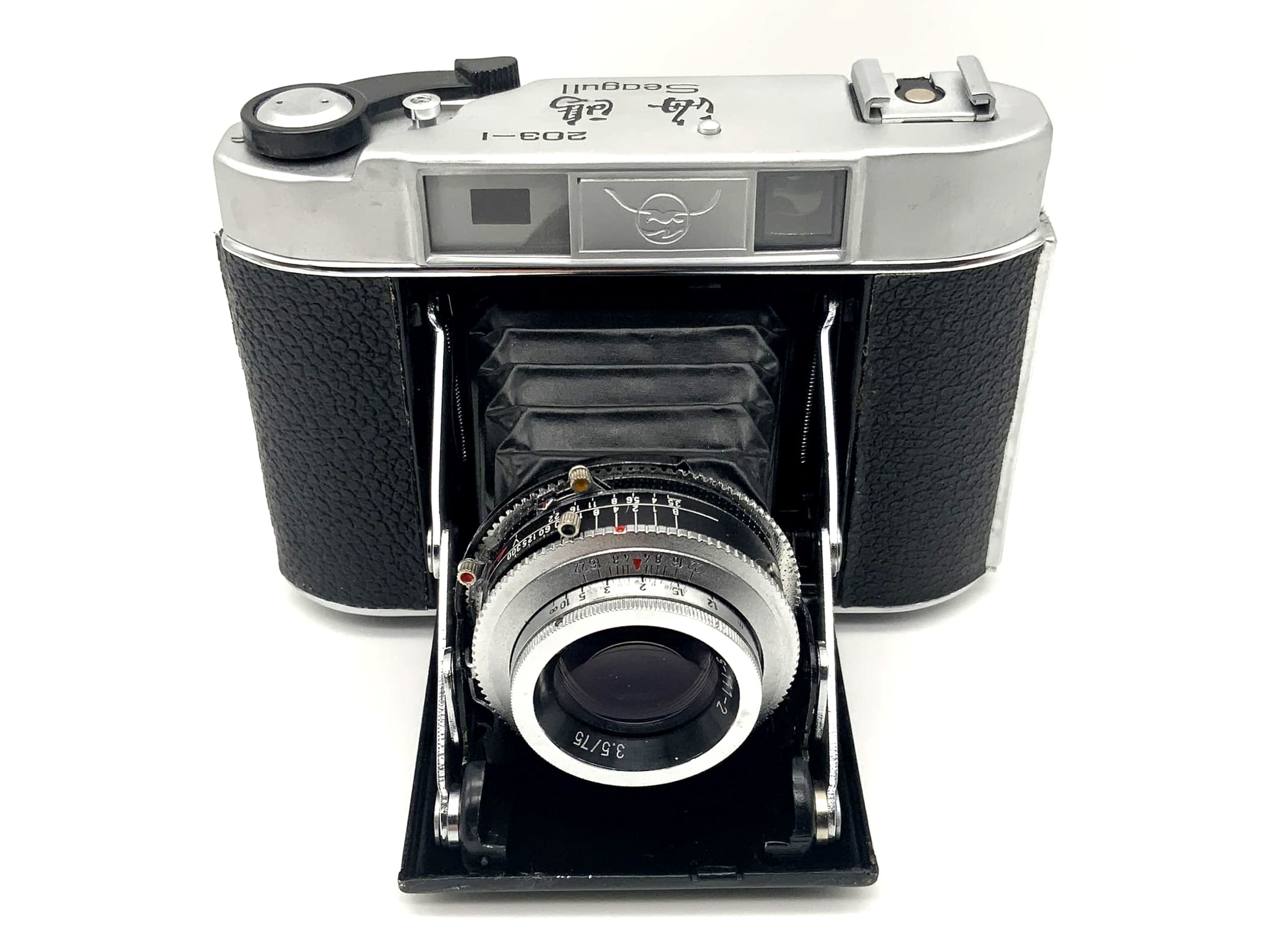 Appareil photo pliable Seagull 203-1 avec S-111-2 3,5/75