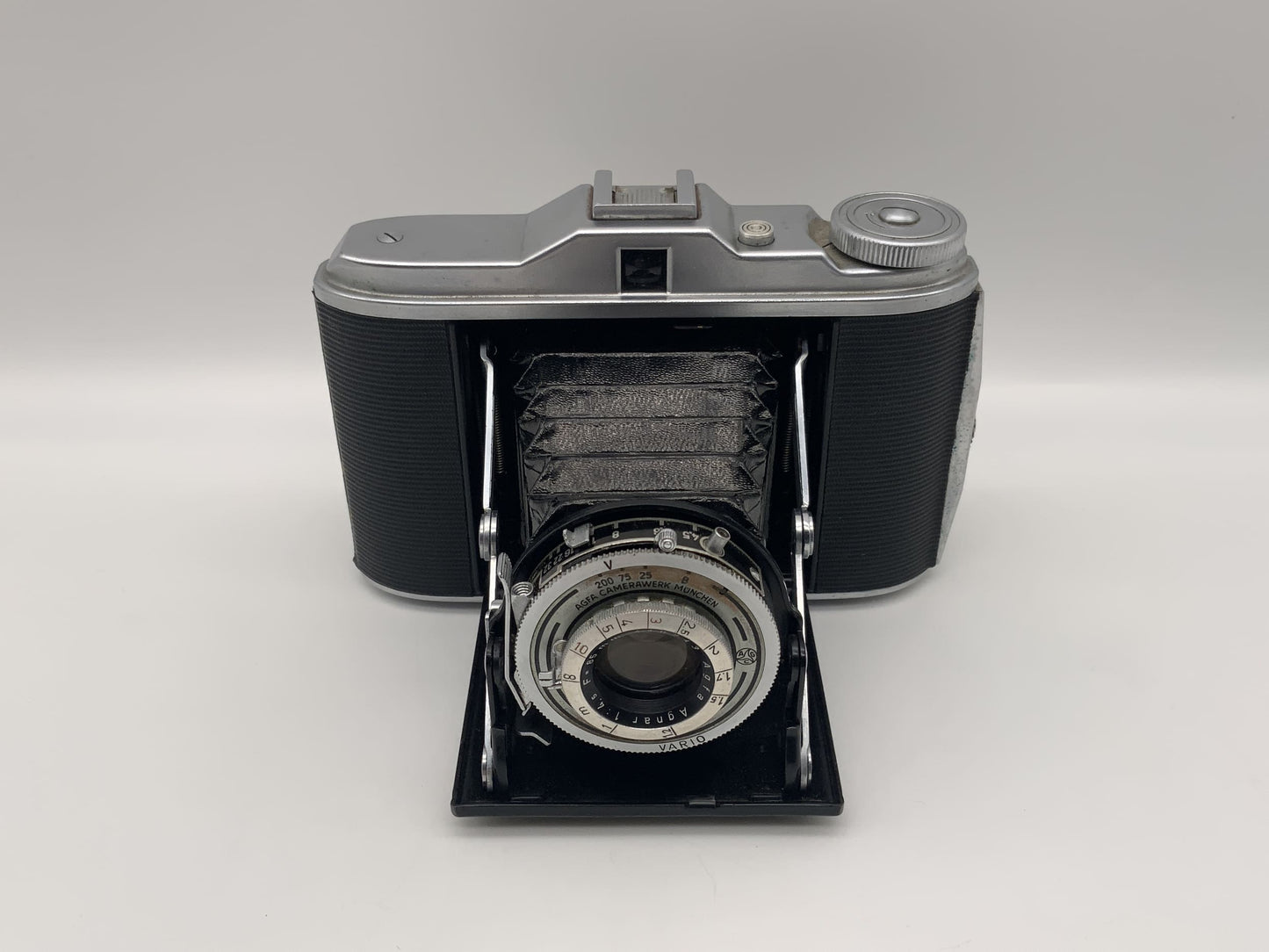 Agfa Isolette V Klappkamera mit Agnar 1:4.5 F=85mm Vario