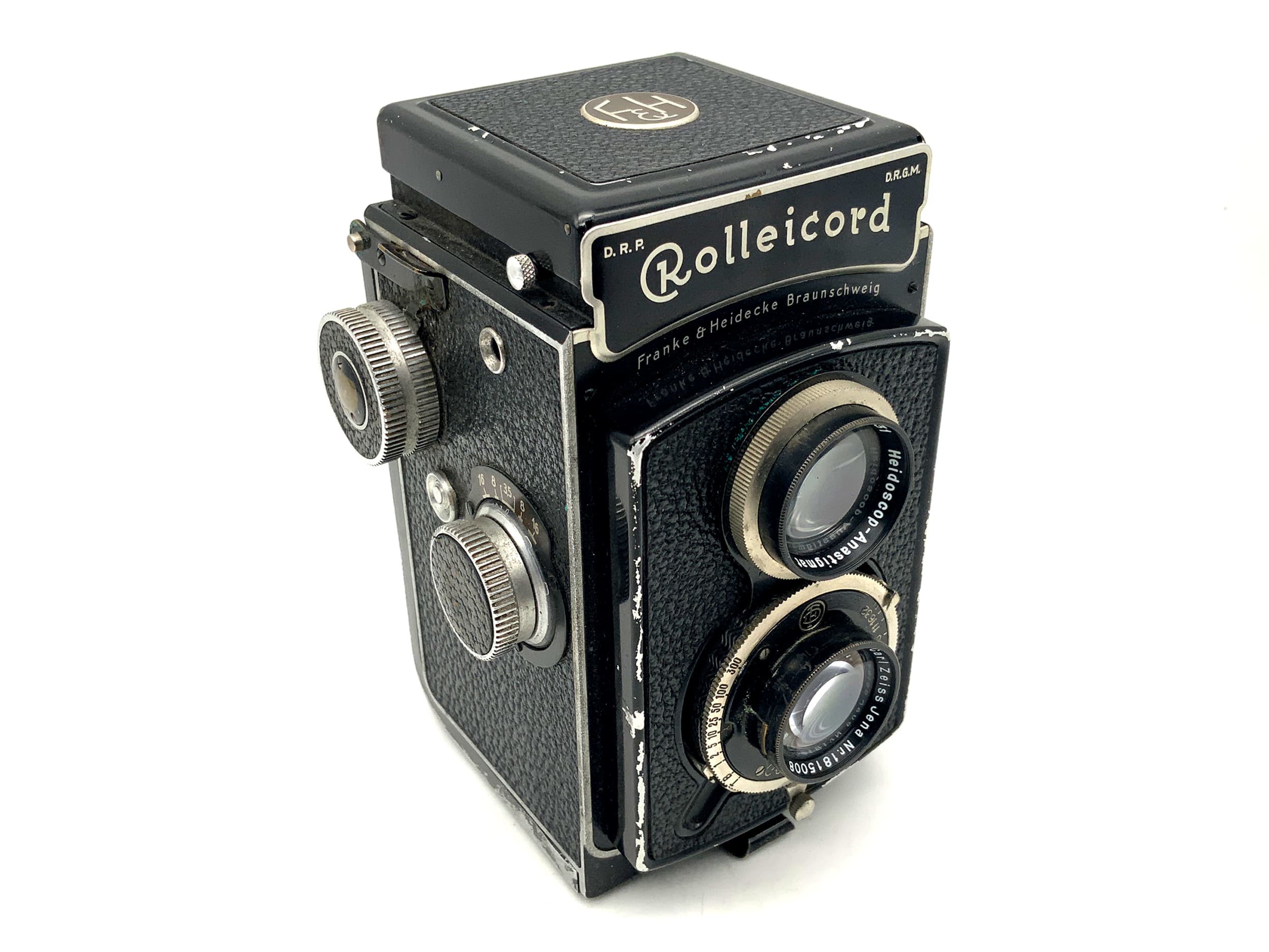 Rollei F&H Rolleicord TLR mit Triotar 7,5cm 1:3,5 Zweiäugige Analogkamera