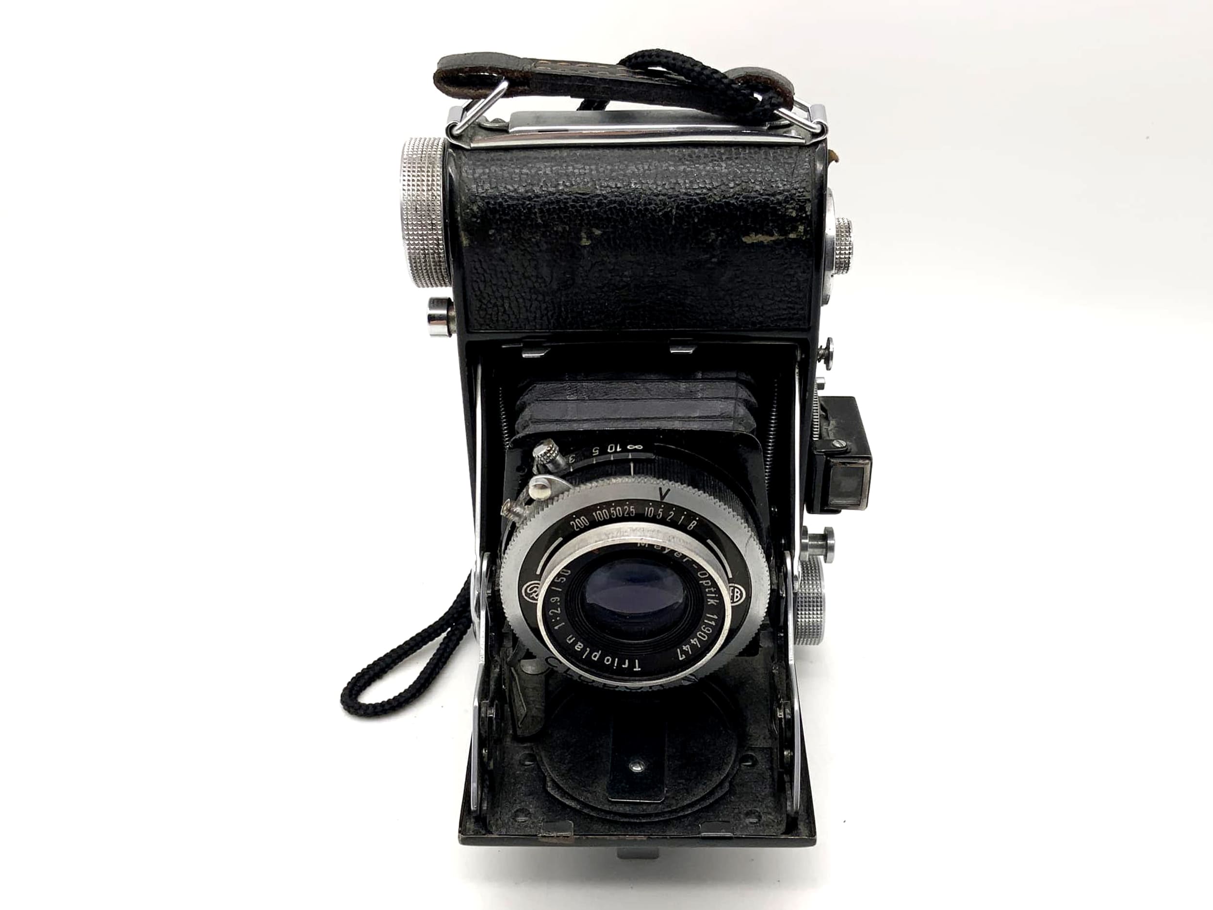 Appareil photo pliant Balda Beltica avec objectif Meyer-Optik Trioplan 1:2.9 / 50 Cludor