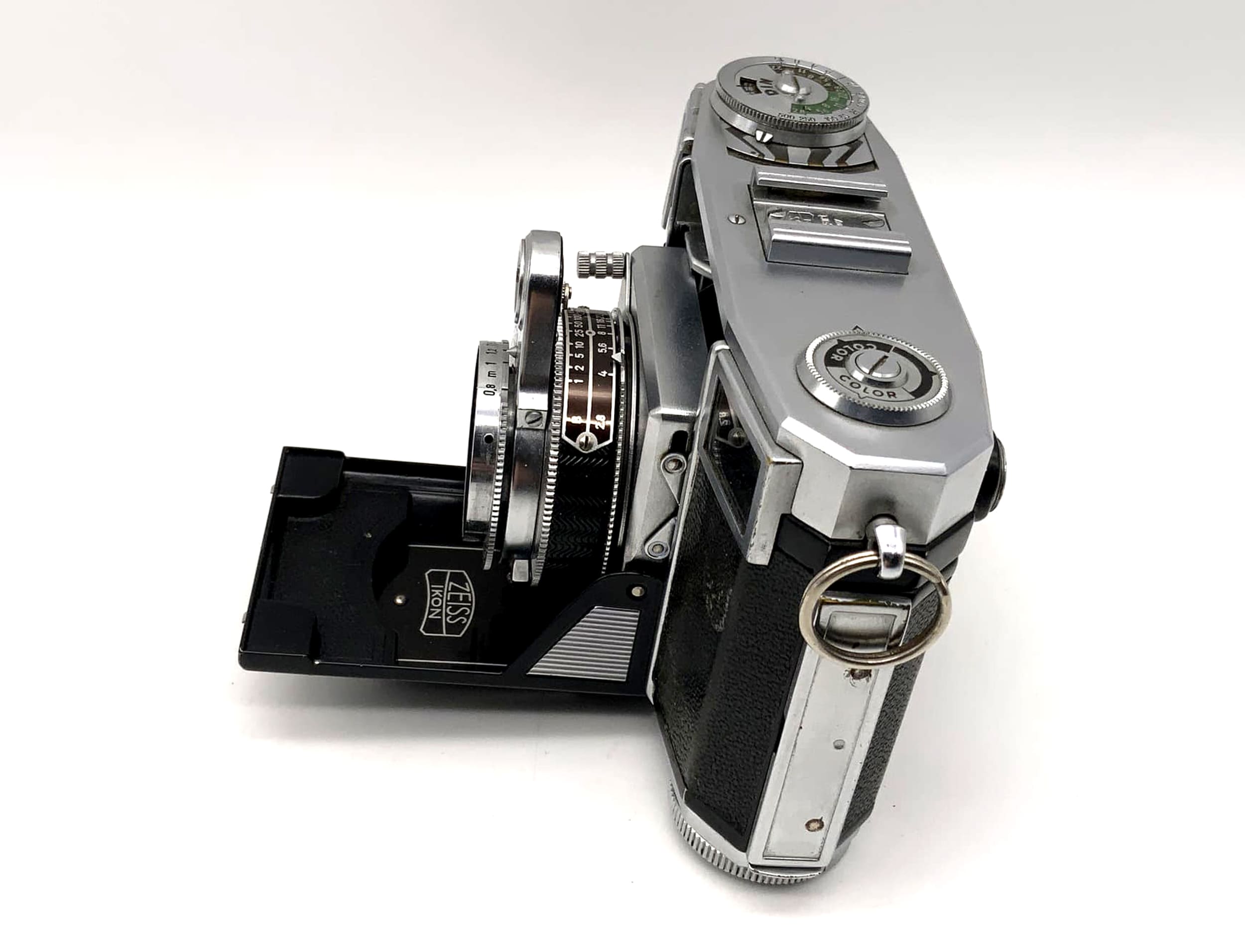 Appareil photo pliable Zeiss Ikon Contessa avec Zeiss Opton Tessar 1:2.8 f=45mm rouge T Beli!