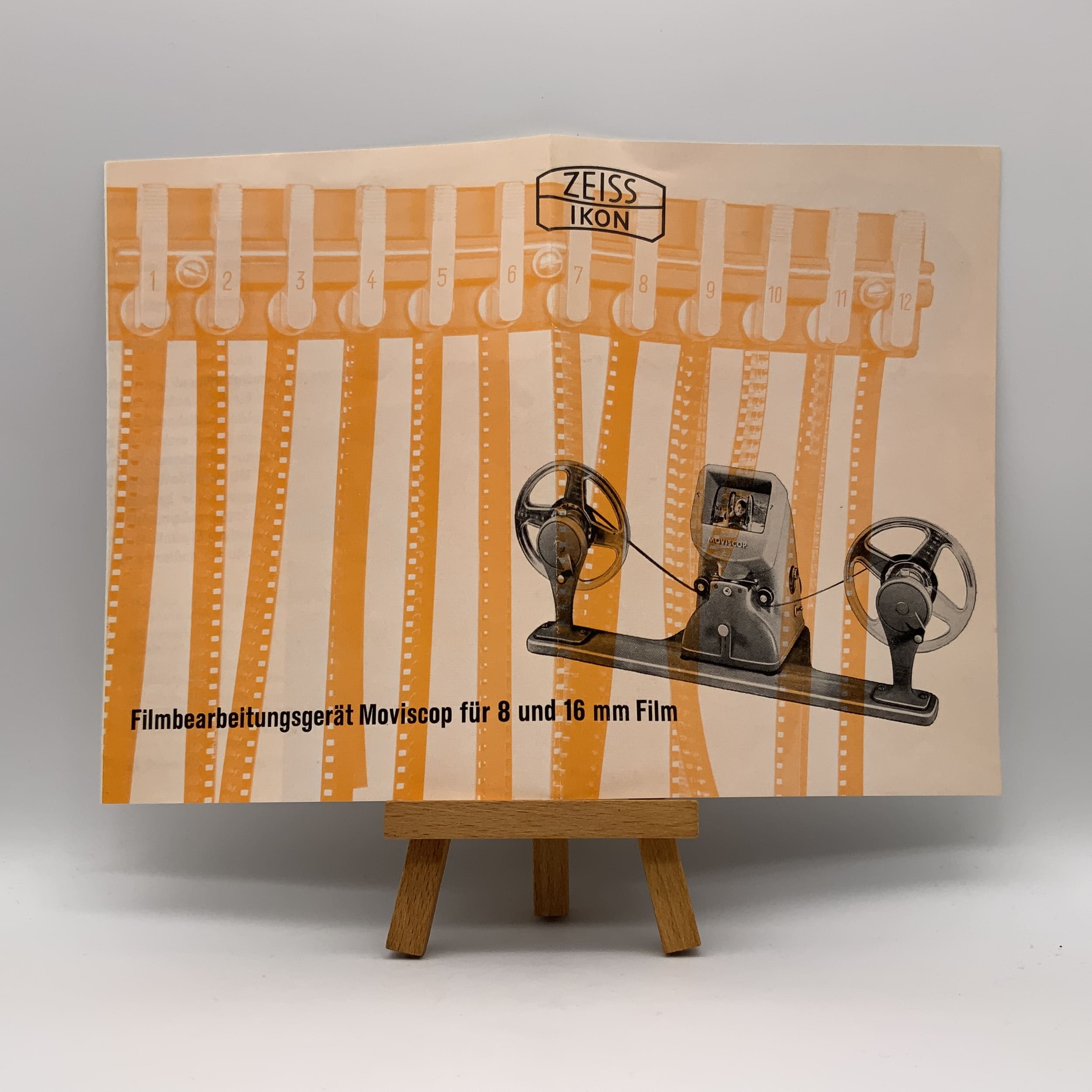 Zeiss Ikon Filmbearbeitungsgerät Moviscop für 8 und 16mm Film Anleitung Deutsch