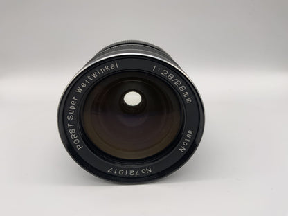 Porst 28mm 1:2.8 Objektiv  auto N Super Weitwinkel ww Kamera Camera Lens (M42)