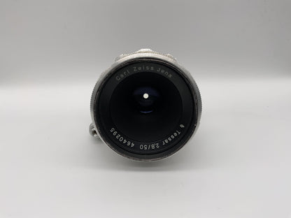 Carl Zeiss 50mm 1:2.8 Objektiv  Tessar Kamera Lens (Exa)