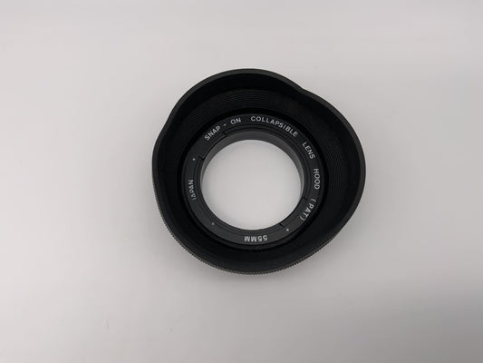 Gegenlichtblende 55mm Snap On Callapsible (PAT) lenshood Sonnenblende