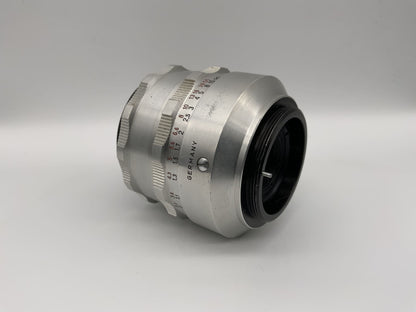 Carl Zeiss 50mm 1:2.8 Objektiv  Tessar Kamera Lens (M42) Blende!