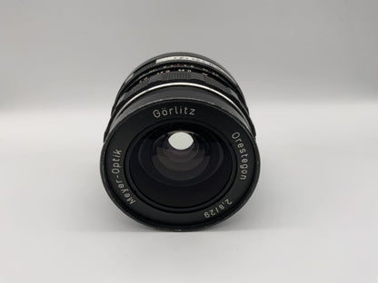 Meyer Optik 29mm 1:2.8 Objektiv  Görlitz Orestegon Kamera Lens (M42) Blende!