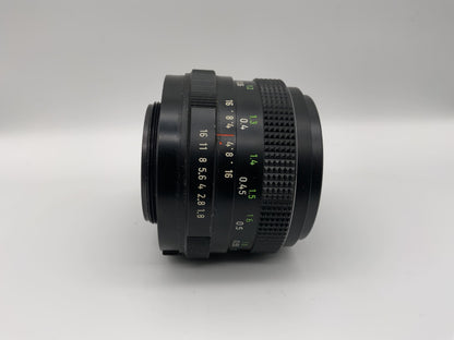 Pentacon 50mm 1:1.8 Objektiv  aka Meyer Optik Görlitz Oreston Lens (M42) Blende!