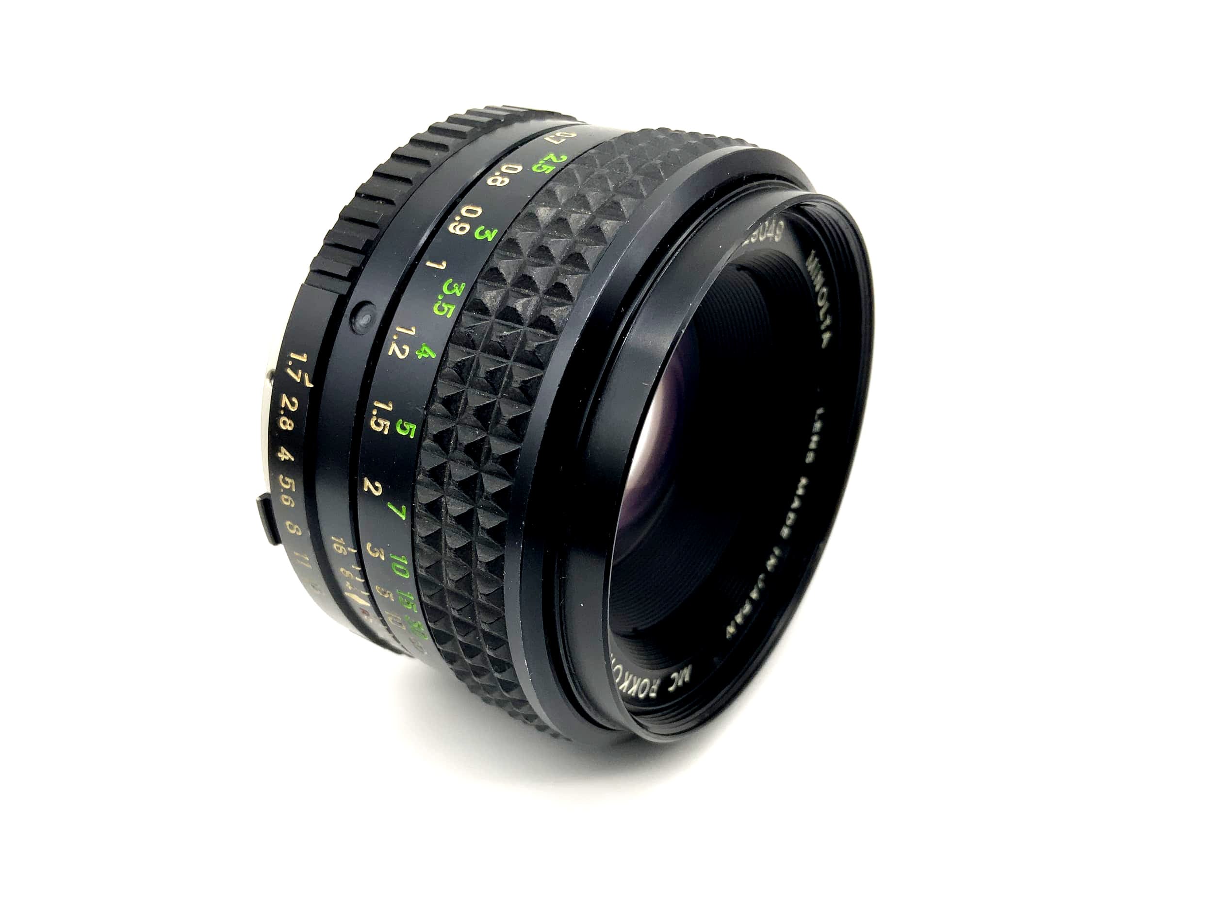 Objectif Minolta 50 mm 1:1,7 MC Rokkor-PF (Minolta MD)