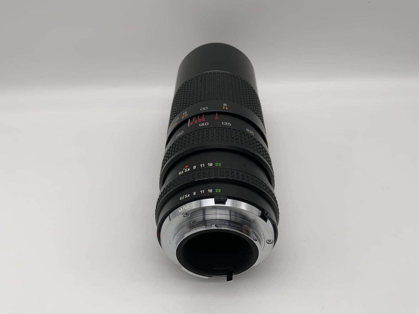 Tokina 75-260mm 1:4.5 Objektiv RMC Close Focus Kamera Camera Lens (Minolta MD)