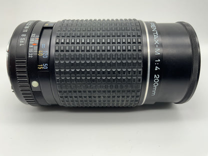 Asahi 200mm 1:4 Objektiv  SMC Pentax-M Kamera Lens (Pentax K)