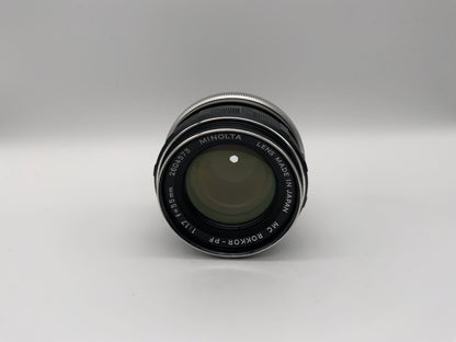 Minolta 55mm 1:1.7 Objektiv  MC Rokkor-PF Kamera Lens (Minolta MD) Blende!