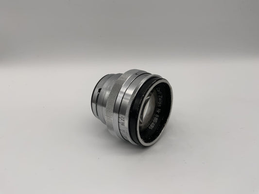 Carl Zeiss 50mm 1:2 Objektiv  Sonnar Alu Kamera Lens (Contax RF) Nebel!