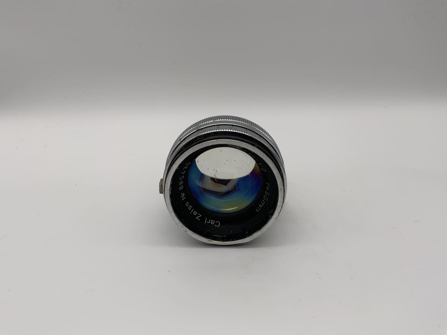 Carl Zeiss 50mm 1:2 Objektiv  Sonnar Alu Kamera Lens (Contax RF) Nebel!