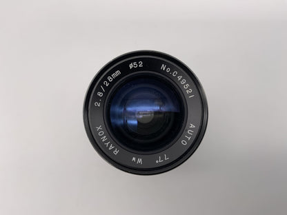 Raynox 28mm 1:2,8 Objektiv  Auto Kamera Camera Lens (M42)