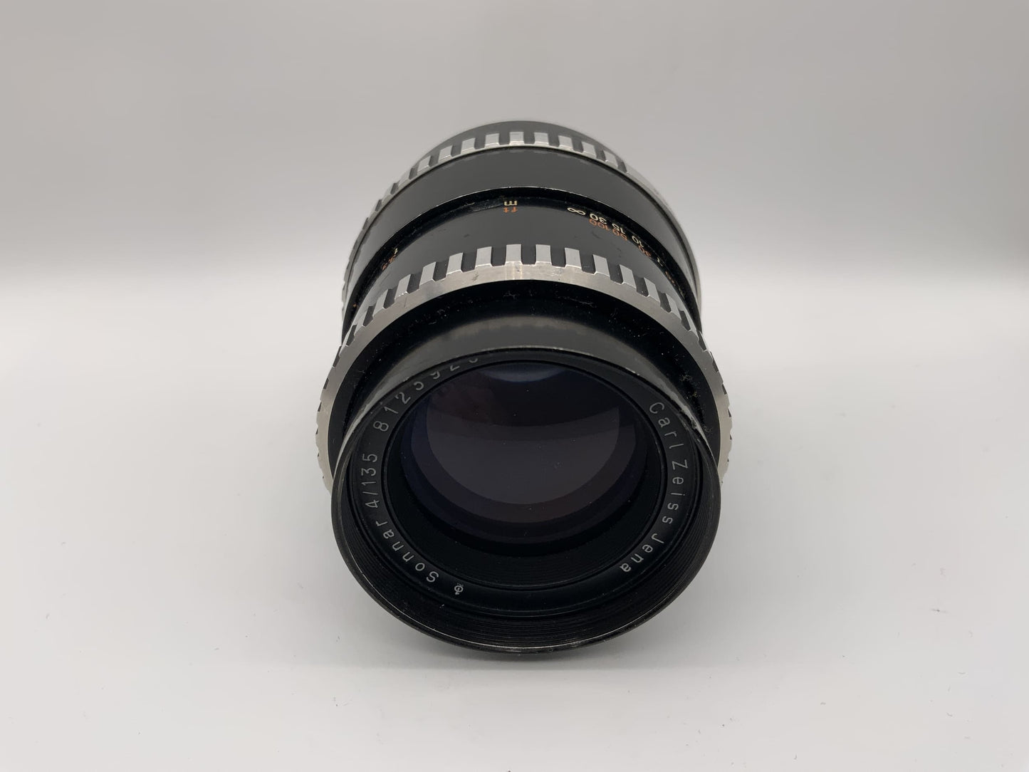 Carl Zeiss 135mm 1:4 Objektiv Sonnar aus Jena Zebra Kamera Camera Lens (Exa)