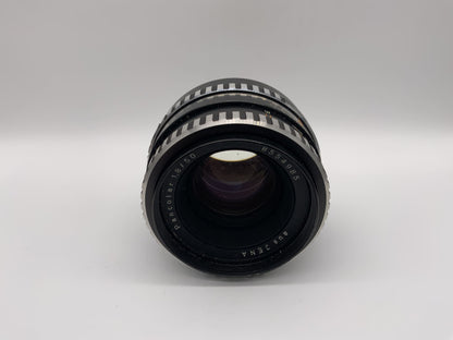 Carl Zeiss 50mm 1:1.8 Objektiv Pancolar aus Jena Zebra Kamera Camera Lens (M42)