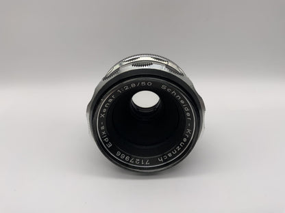 Schneider Kreuznach 50mm 1:2.8 Objektiv Edixa-Xenar Zebra Camera Lens (M42)