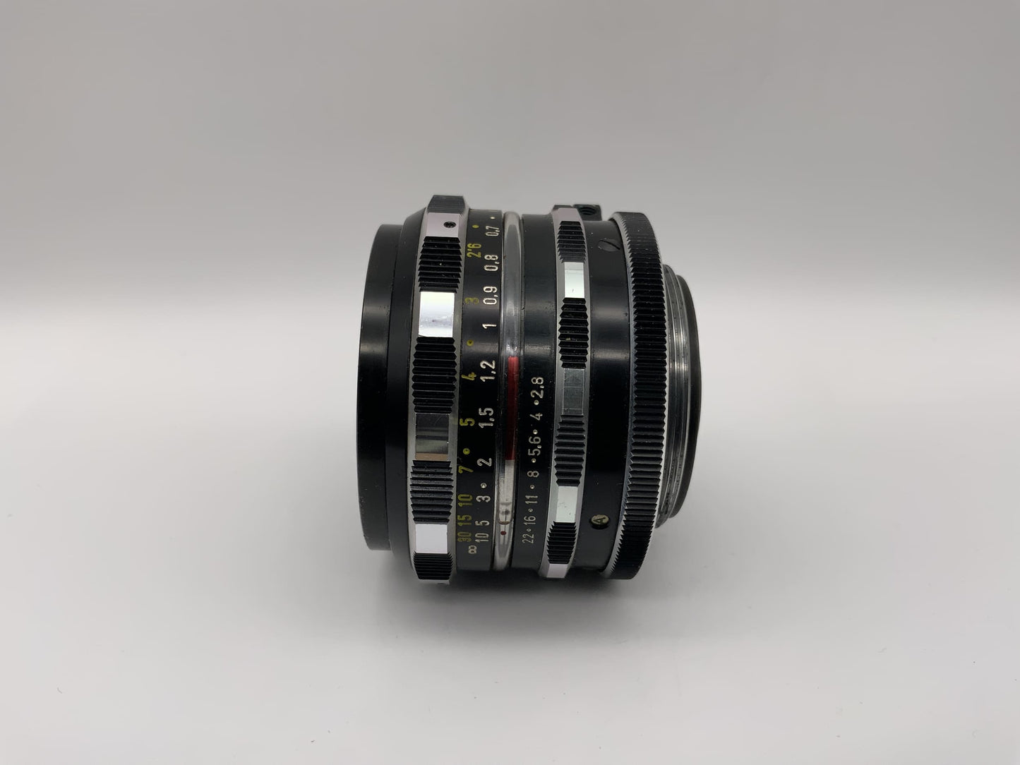 Schneider Kreuznach 50mm 1:2.8 Objektiv Edixa-Xenar Zebra Camera Lens (M42)