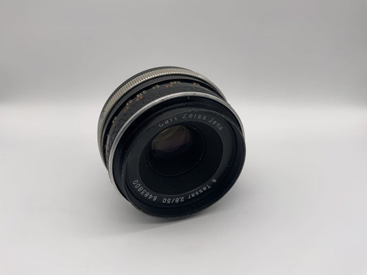 Carl Zeiss 50mm 1:2.8 Objektiv  Tessar Kamera Lens (Exa)