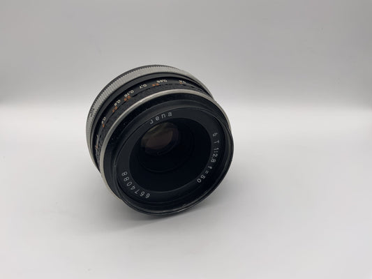 Carl Zeiss 50mm 1:2.8 Objektiv  aus Jena Tessar Kamera Lens (Exa)