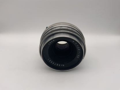 Carl Zeiss 50mm 1:2.8 Objektiv  Tessar aus Jena Kamera Lens (Praktina)