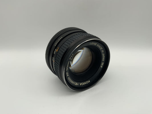 Konica 50mm 1:1.7 Objektiv Hexanon AR Kamera Camera Lens (Konica AR)