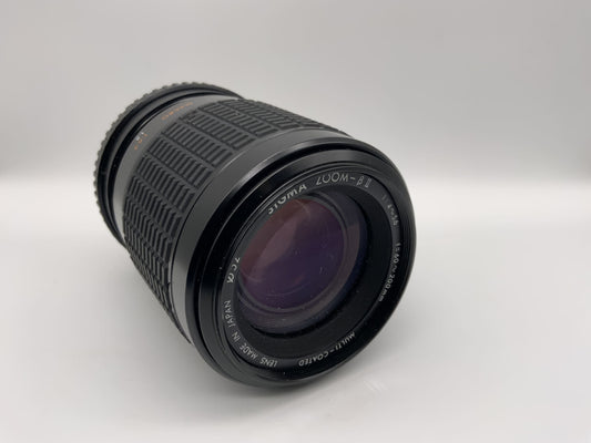 Sigma 60-200mm 1:4-5.6 Objektiv  Multi Coated Zoom-ß II Kamera Lens (Pentax K)