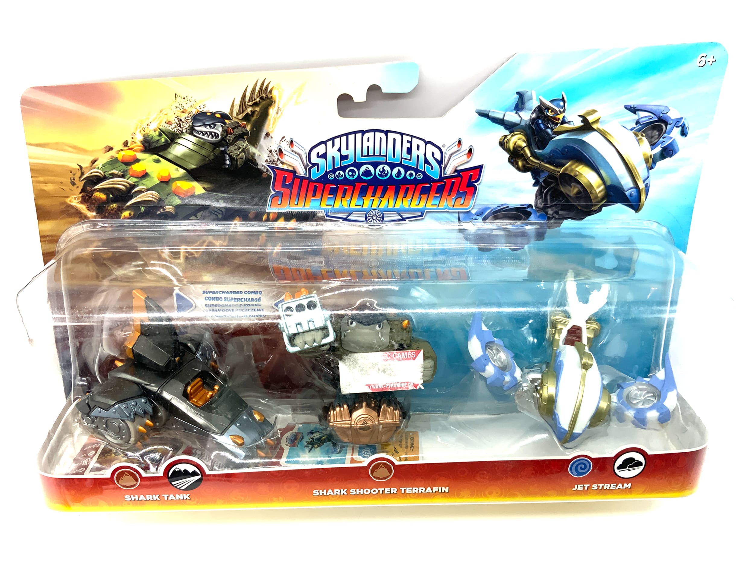 Skylanders Superchargers Triple Pack Shark Tank Terrafin Jet Stream in OVP