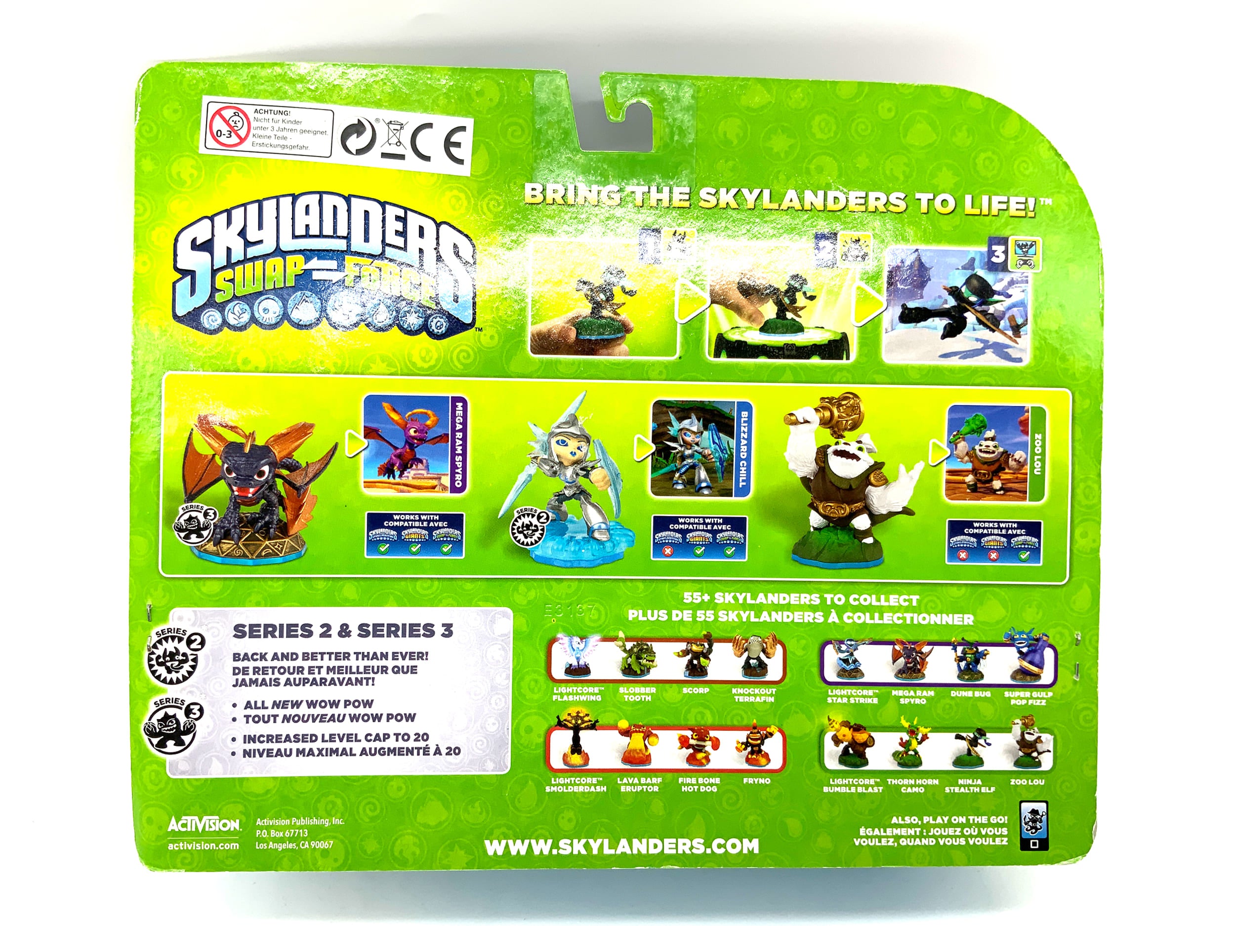Skylanders Swap Force Triple Pack Mega Ram Spyro Blizzard Chill Zoo Lou in OVP