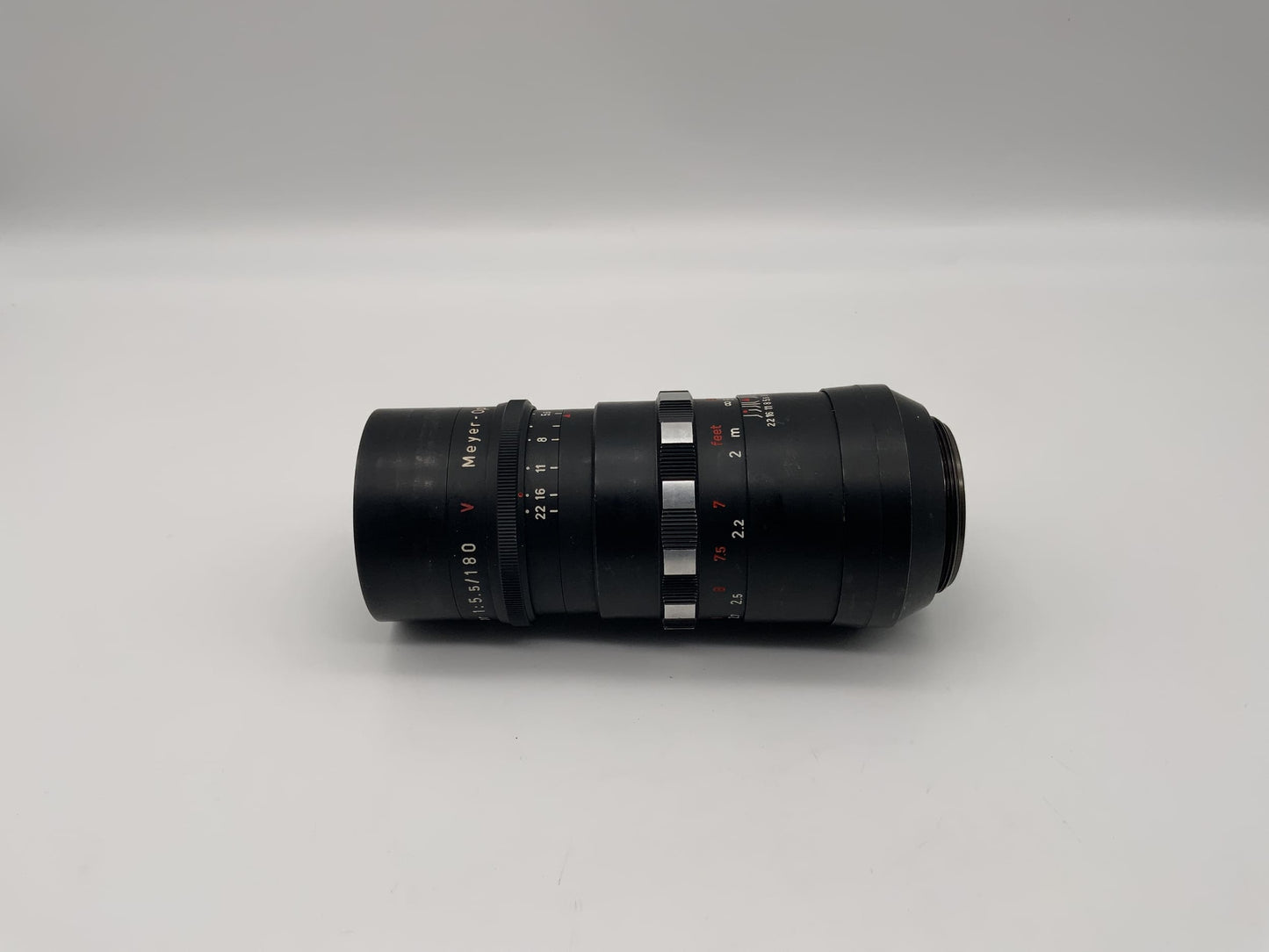 Meyer Optik Görlitz 180mm 1:5.5 Objektiv Telemegor Bokeh red V Camera Lens (M42)