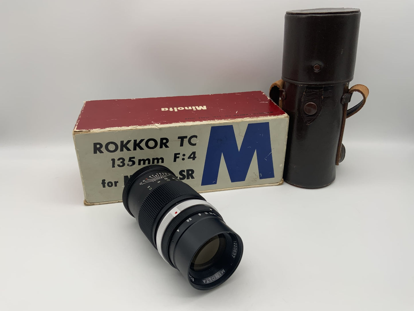 Minolta 135mm 1:4 Objektiv Rokkor TC für Minolta-SR mit OVP Lens (Minolta MD)