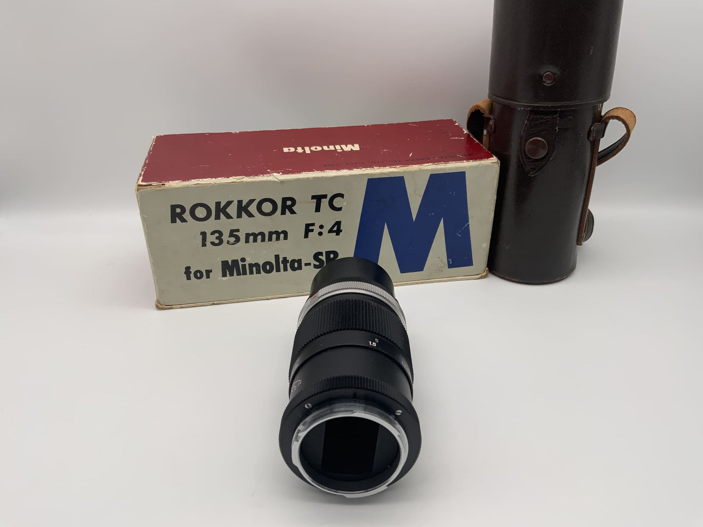 Minolta 135mm 1:4 Objektiv Rokkor TC für Minolta-SR mit OVP Lens (Minolta MD)