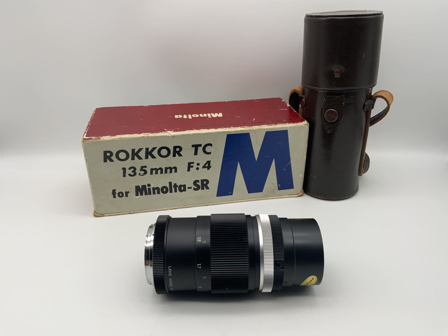 Minolta 135mm 1:4 Objektiv Rokkor TC für Minolta-SR mit OVP Lens (Minolta MD)