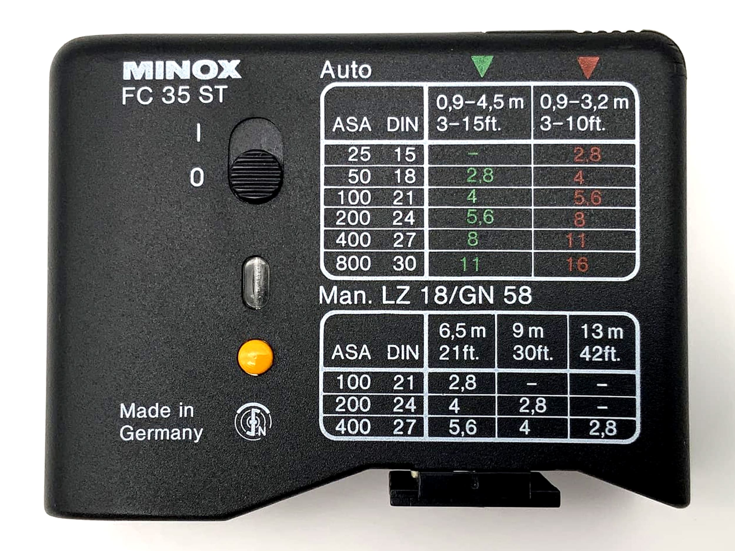 Minox FC 35 ST Kamera Blitz Blitzgerät Aufsteckblitz Flash Licht