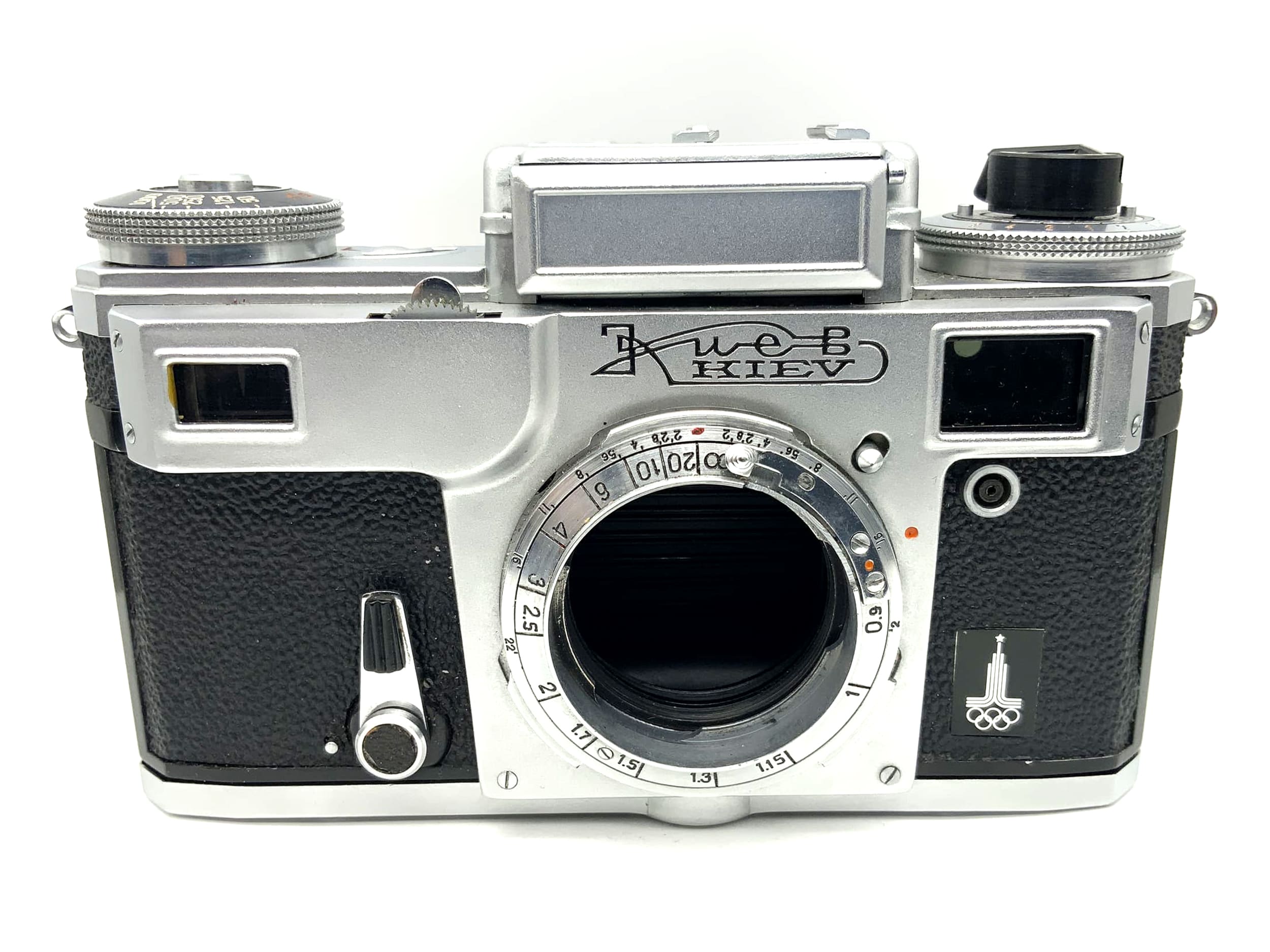 Appareil photo télémétrique Arsenal Kiev 4 35 mm boîtier de boîtier Olympia URSS vintage ! Beli défectueux !