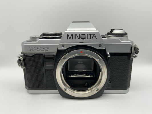 Minolta X-500 35mm Spiegelreflexkamera SLR  Kamera Body Gehäuse (Minolta MD)