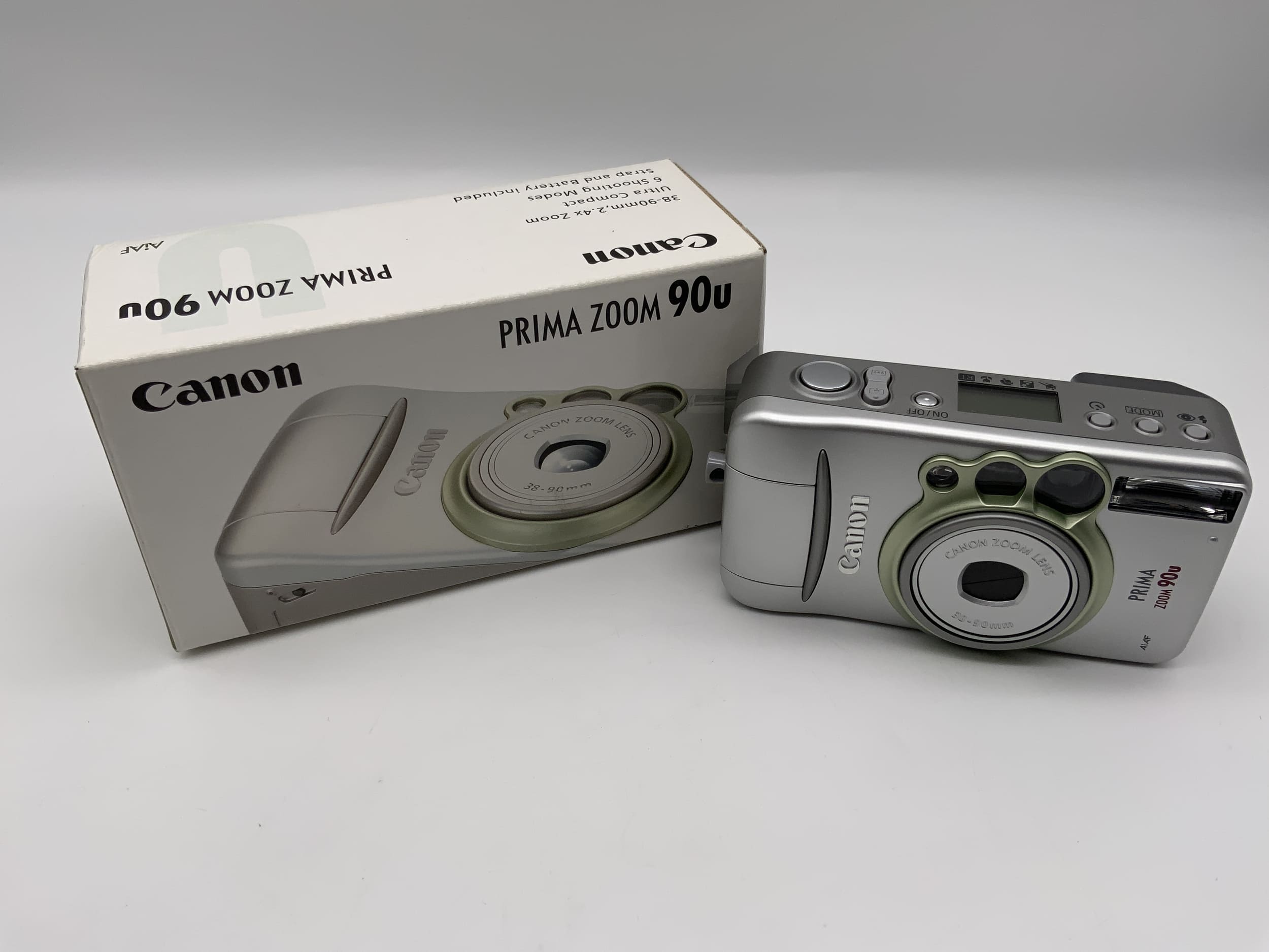 Canon Prima Zoom 90u compact camera Point&amp;Shoot Camera 35mm OVP without battery