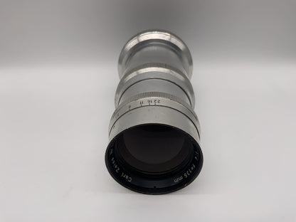 Carl Zeiss 135mm 1:4 Objektiv Sonnar Kamera Camera Lens (Contax RF) Text lesen