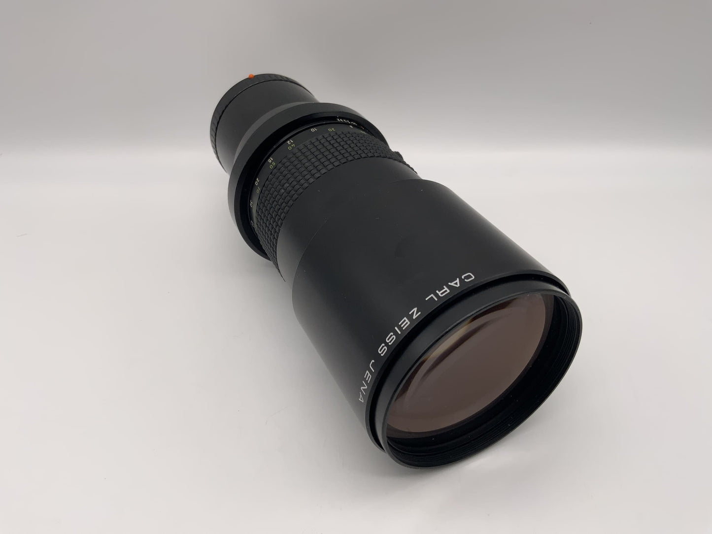 Carl Zeiss 300mm 1:4 Objektiv MC Prakticar Camera Lens (Praktica B) Text lesen