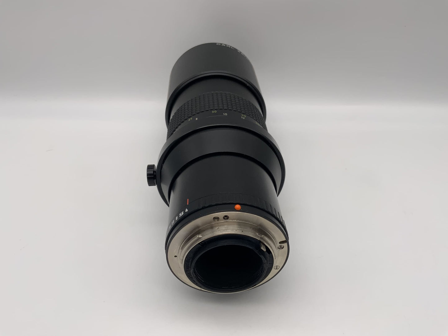 Carl Zeiss 300mm 1:4 Objektiv MC Prakticar Camera Lens (Praktica B) Text lesen