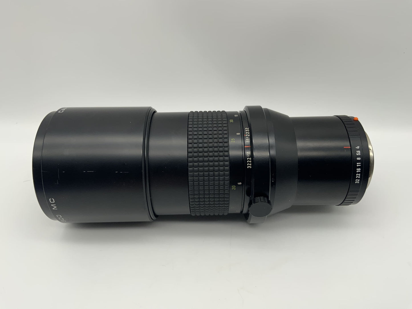 Carl Zeiss 300mm 1:4 Objektiv MC Prakticar Camera Lens (Praktica B) Text lesen