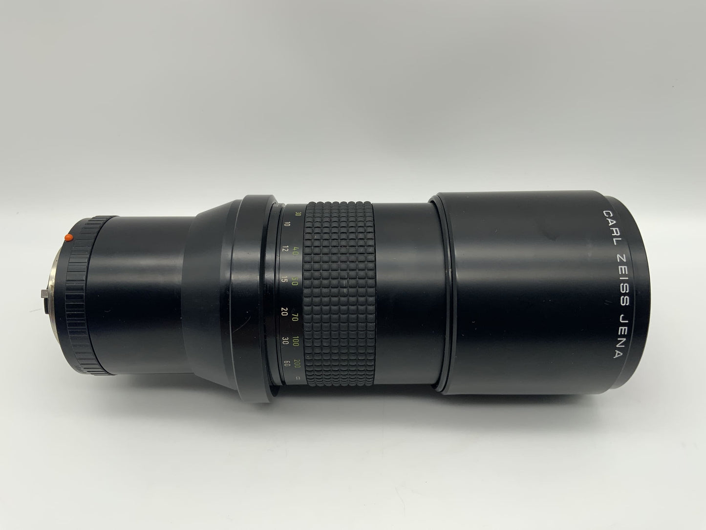 Carl Zeiss 300mm 1:4 Objektiv MC Prakticar Camera Lens (Praktica B) Text lesen