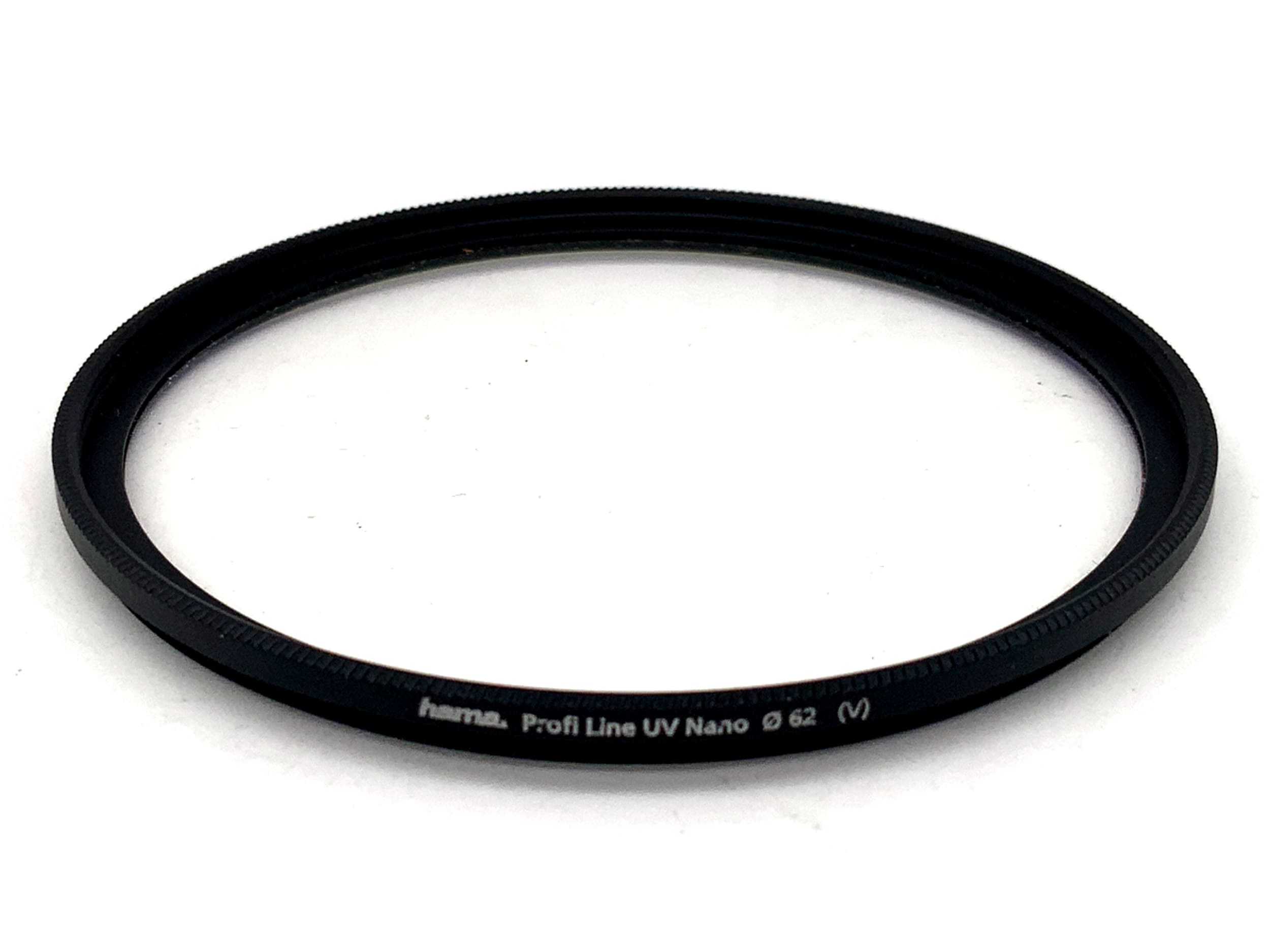 Hama UV Profi Line UV Nano (V) Filter 62mm Kreisförmig Filtergewinde