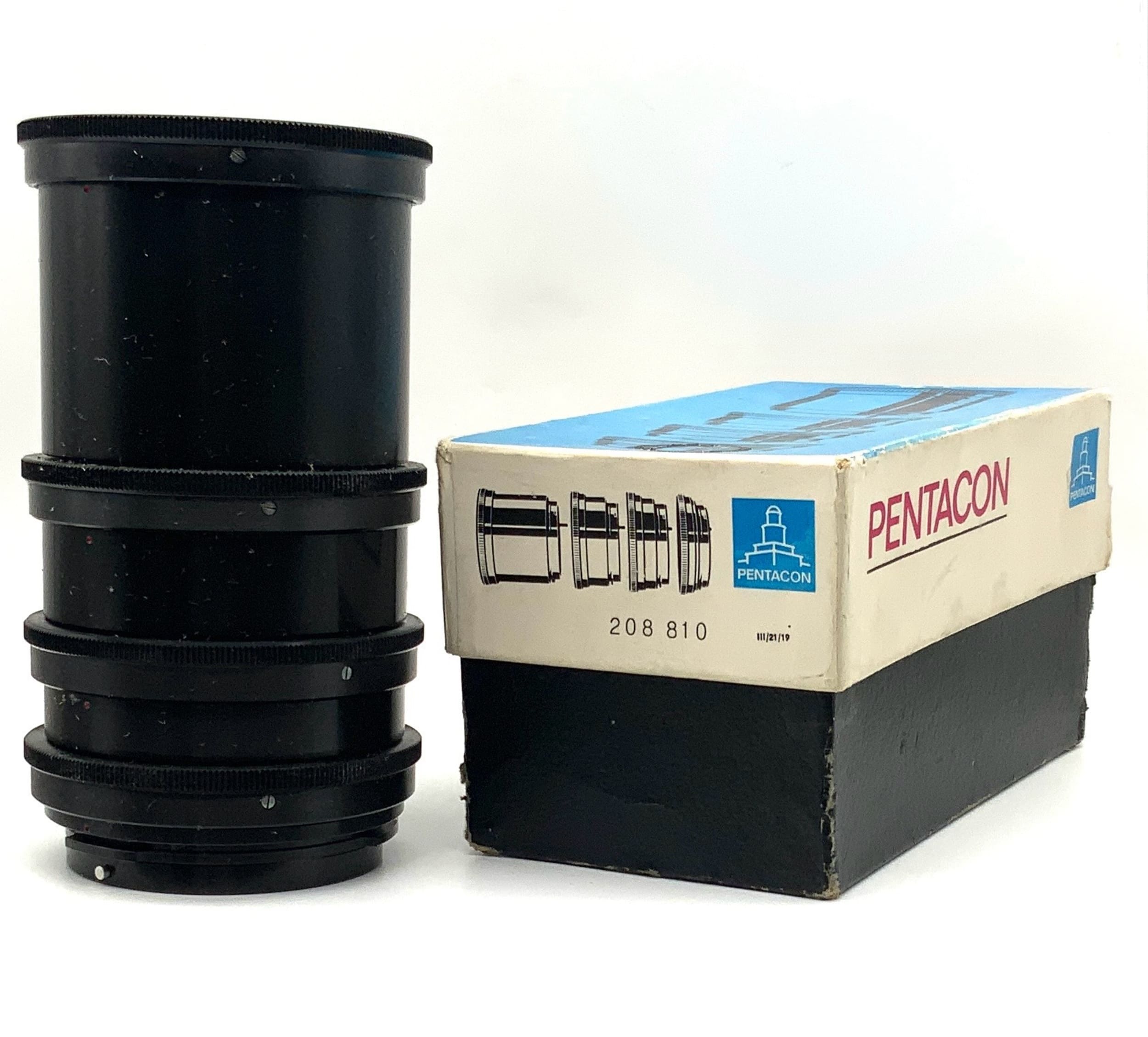 Jeu de bagues intermédiaires Pentacon dans son emballage d'origine 10 mm, 20 mm, 30 mm, 50 mm (Pentacon Six)