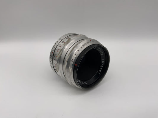 Carl Zeiss 50mm 1:2.8 Objektiv Tessar 12 Blades Kamera Camera Lens (M42) !Nebel!